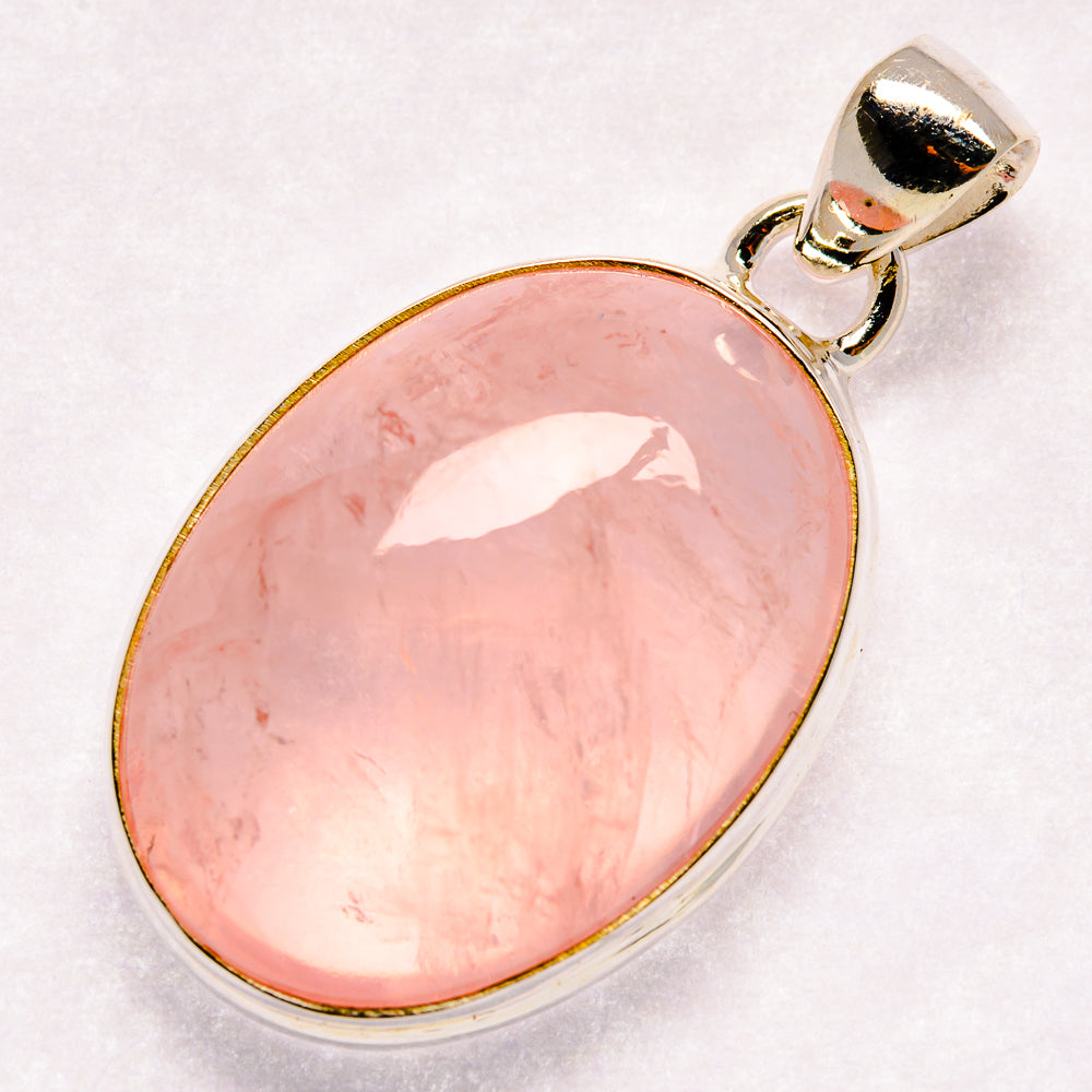 Rose Quartz Pendants handcrafted by Anasilvercos - PD20897 - Photo 2