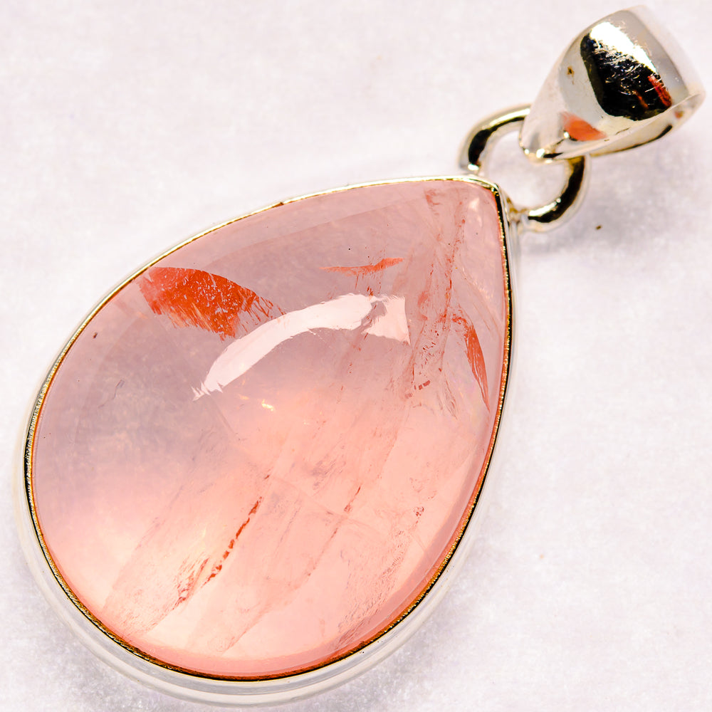 Rose Quartz Pendants handcrafted by Anasilvercos - PD20904 - Photo 2