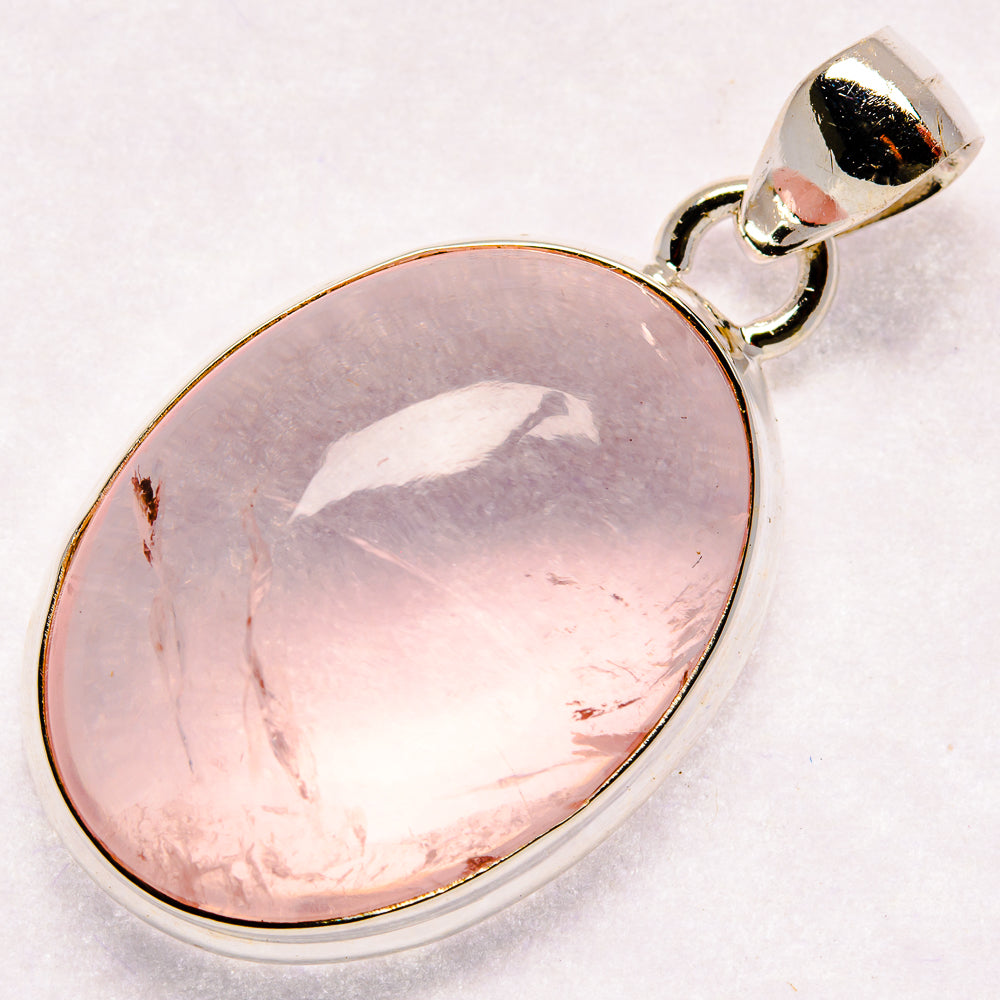 Rose Quartz Pendants handcrafted by Anasilvercos - PD20905 - Photo 2