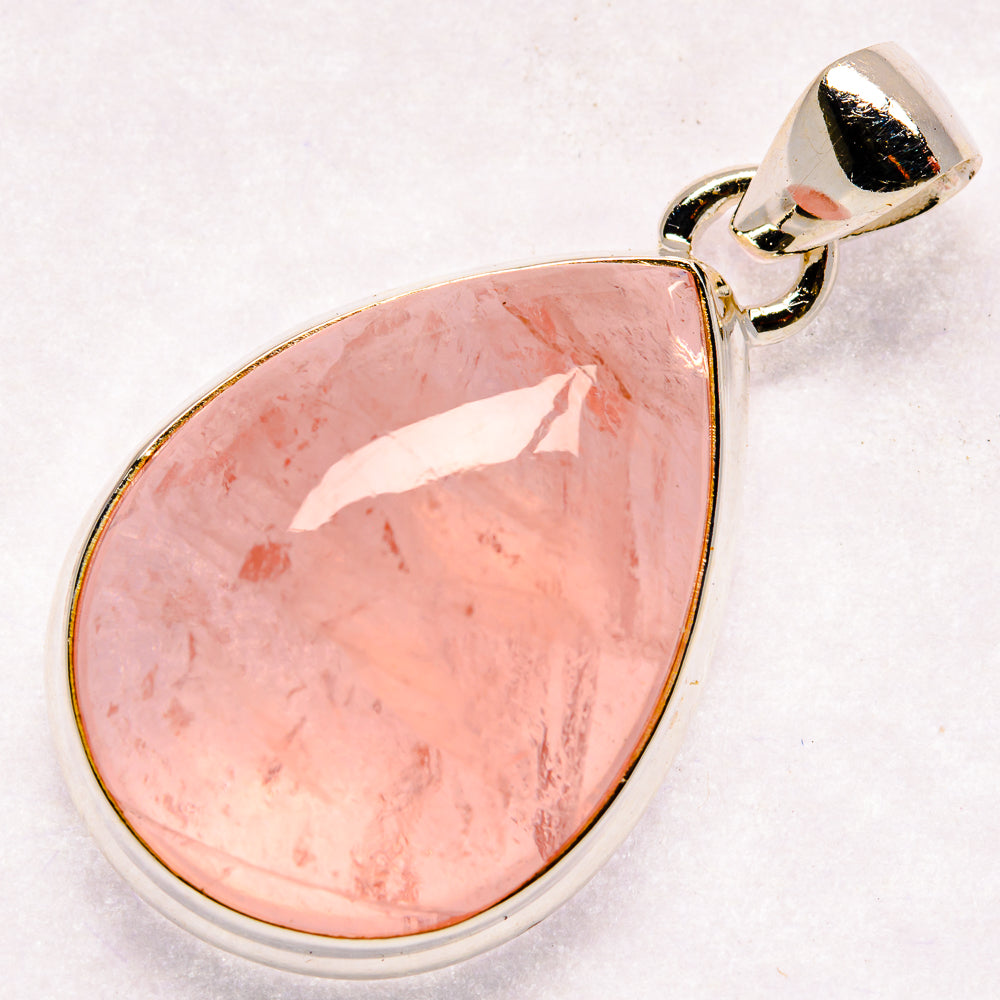 Rose Quartz Pendants handcrafted by Anasilvercos - PD20906 - Photo 2