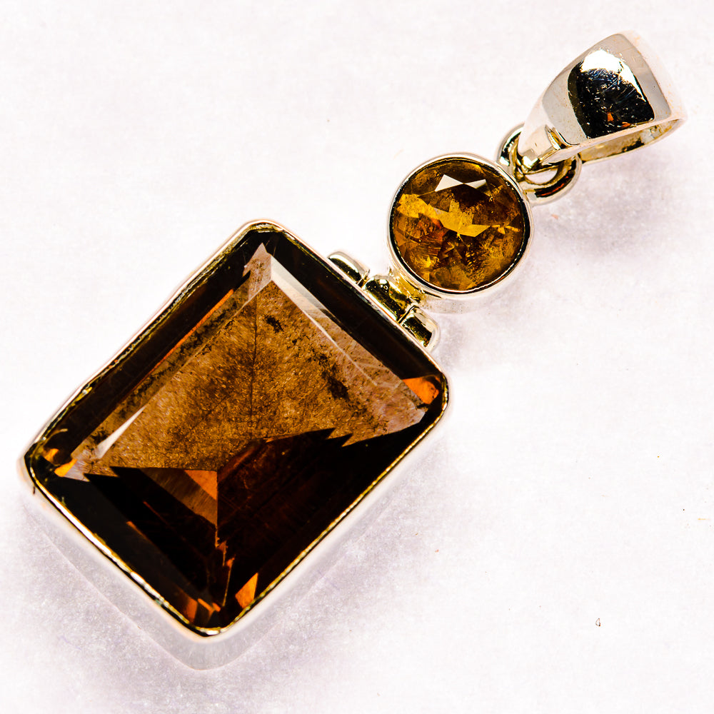 Smoky Quartz Pendants handcrafted by Anasilvercos - PD20919