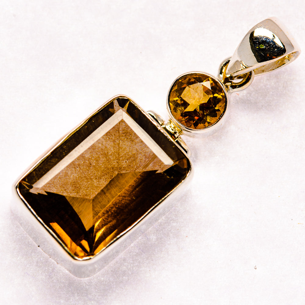 Smoky Quartz Pendants handcrafted by Anasilvercos - PD20920