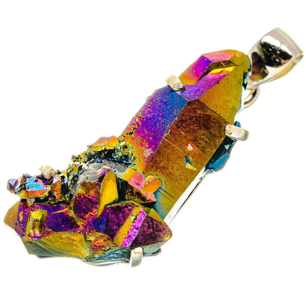 Titanium Sunshine Druzy Pendants handcrafted by Anasilvercos - PD20947
