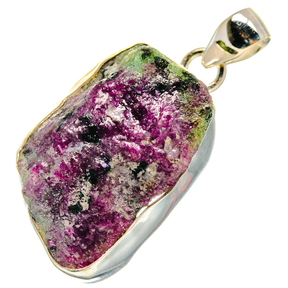 Ruby Zoisite Pendants handcrafted by Anasilvercos - PD20950