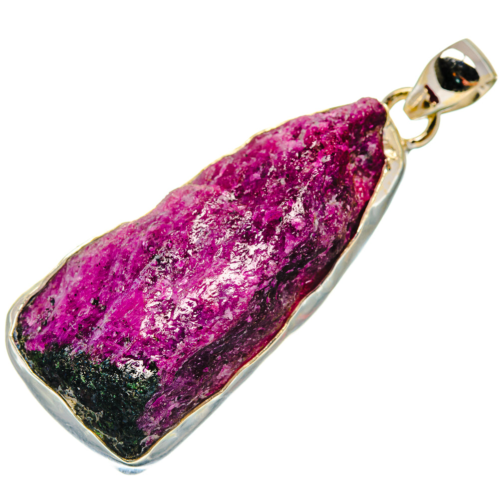 Ruby Zoisite Pendants handcrafted by Anasilvercos - PD20951
