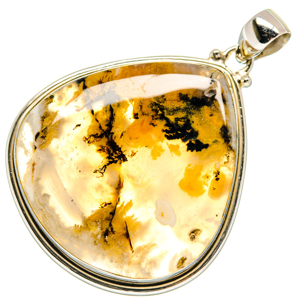 Plume Agate Pendants handcrafted by Anasilvercos - PD20975