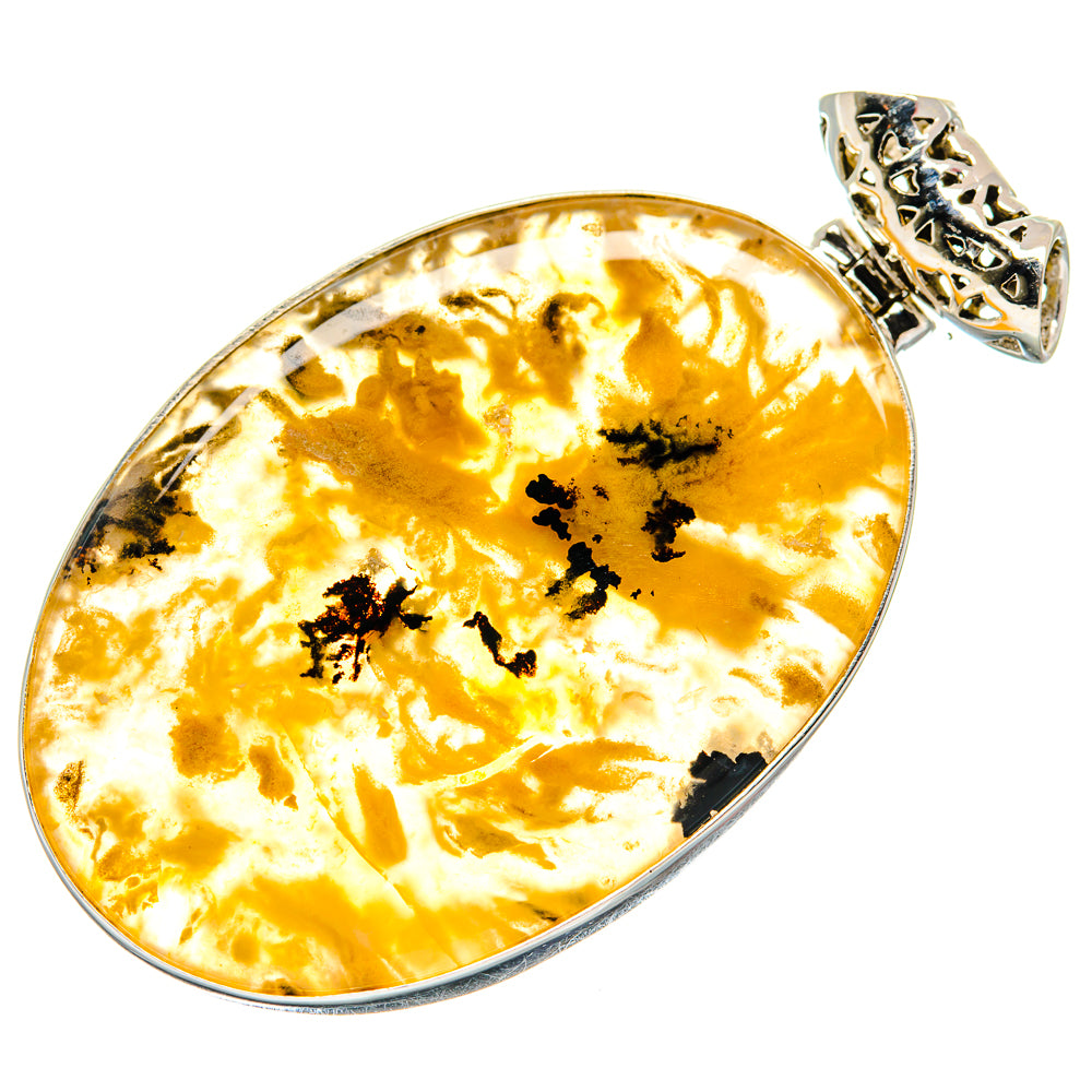 Plume Agate Pendants handcrafted by Anasilvercos - PD20989