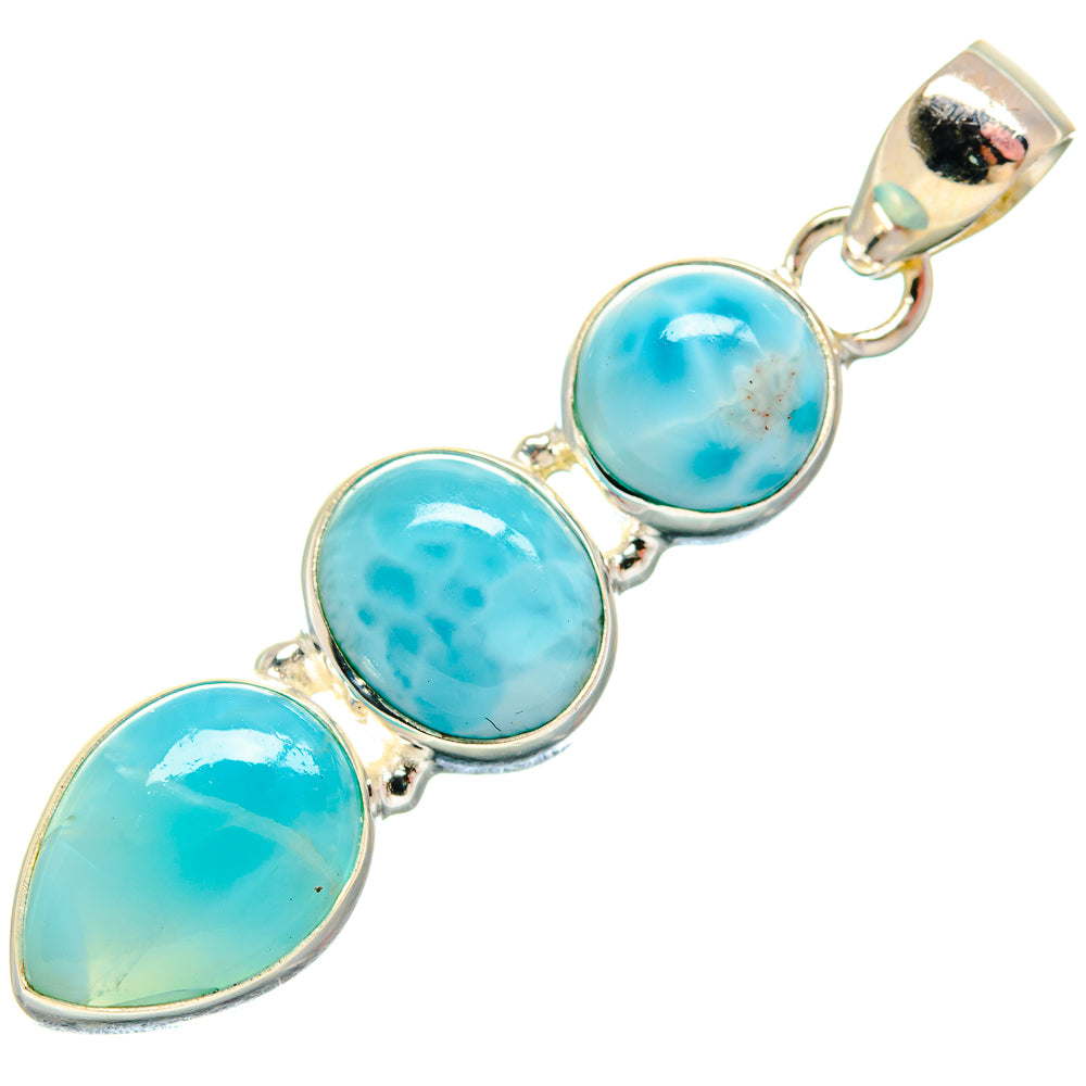Larimar Pendants handcrafted by Anasilvercos - PD21030