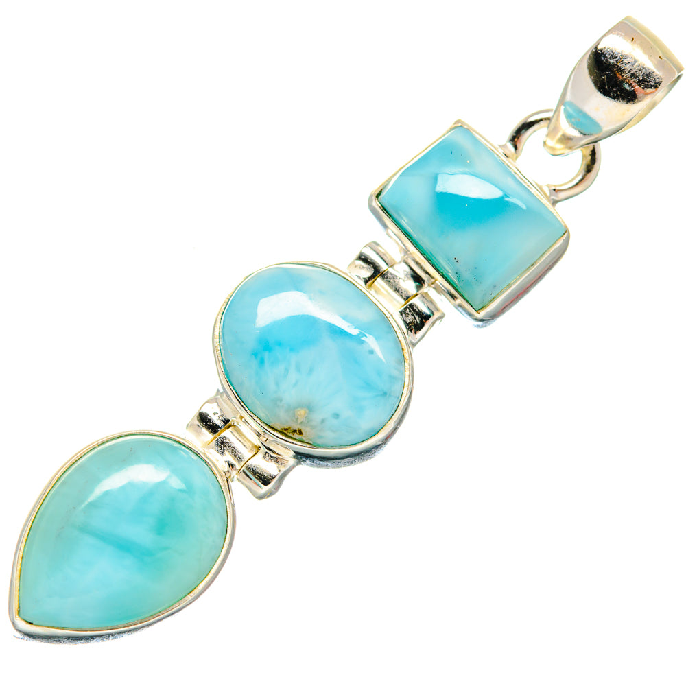 Larimar Pendants handcrafted by Anasilvercos - PD21031