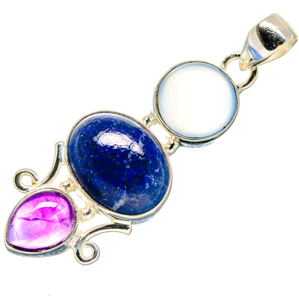 Lapis Lazuli Pendants handcrafted by Anasilvercos - PD21034