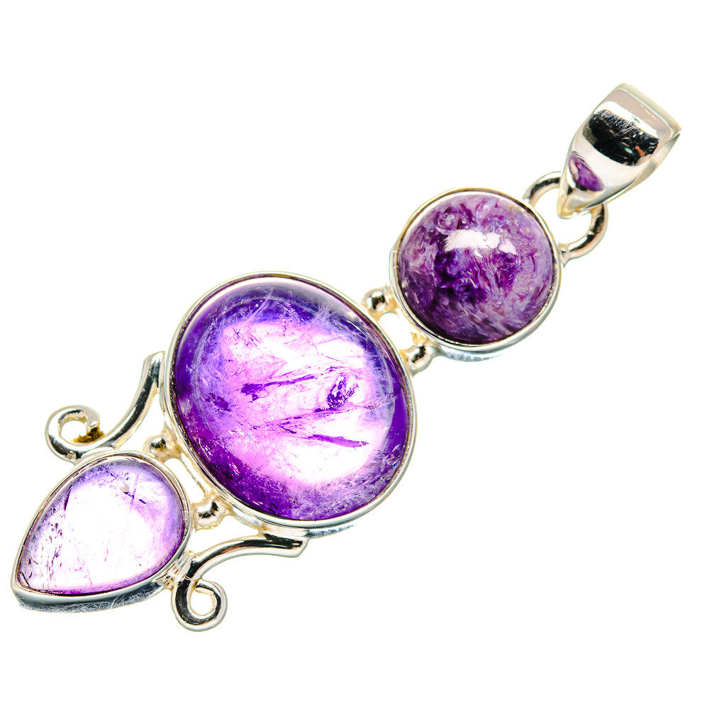 Amethyst Pendants handcrafted by Anasilvercos - PD21035