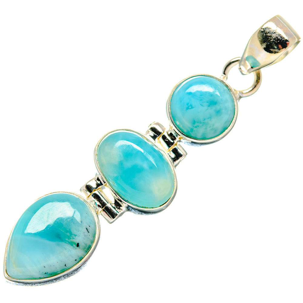 Larimar Pendants handcrafted by Anasilvercos - PD21039