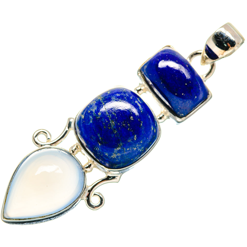 Aqua Chalcedony Pendants handcrafted by Anasilvercos - PD21040