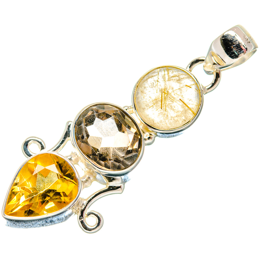 Citrine Pendants handcrafted by Anasilvercos - PD21043