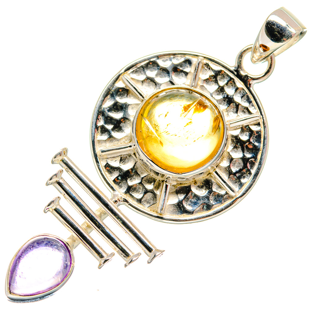 Citrine Pendants handcrafted by Anasilvercos - PD21056