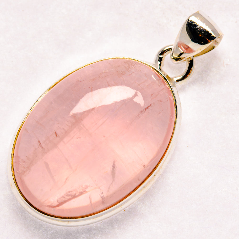 Rose Quartz Pendants handcrafted by Anasilvercos - PD21070 - Photo 2
