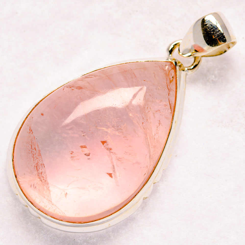 Rose Quartz Pendants handcrafted by Anasilvercos - PD21071 - Photo 2