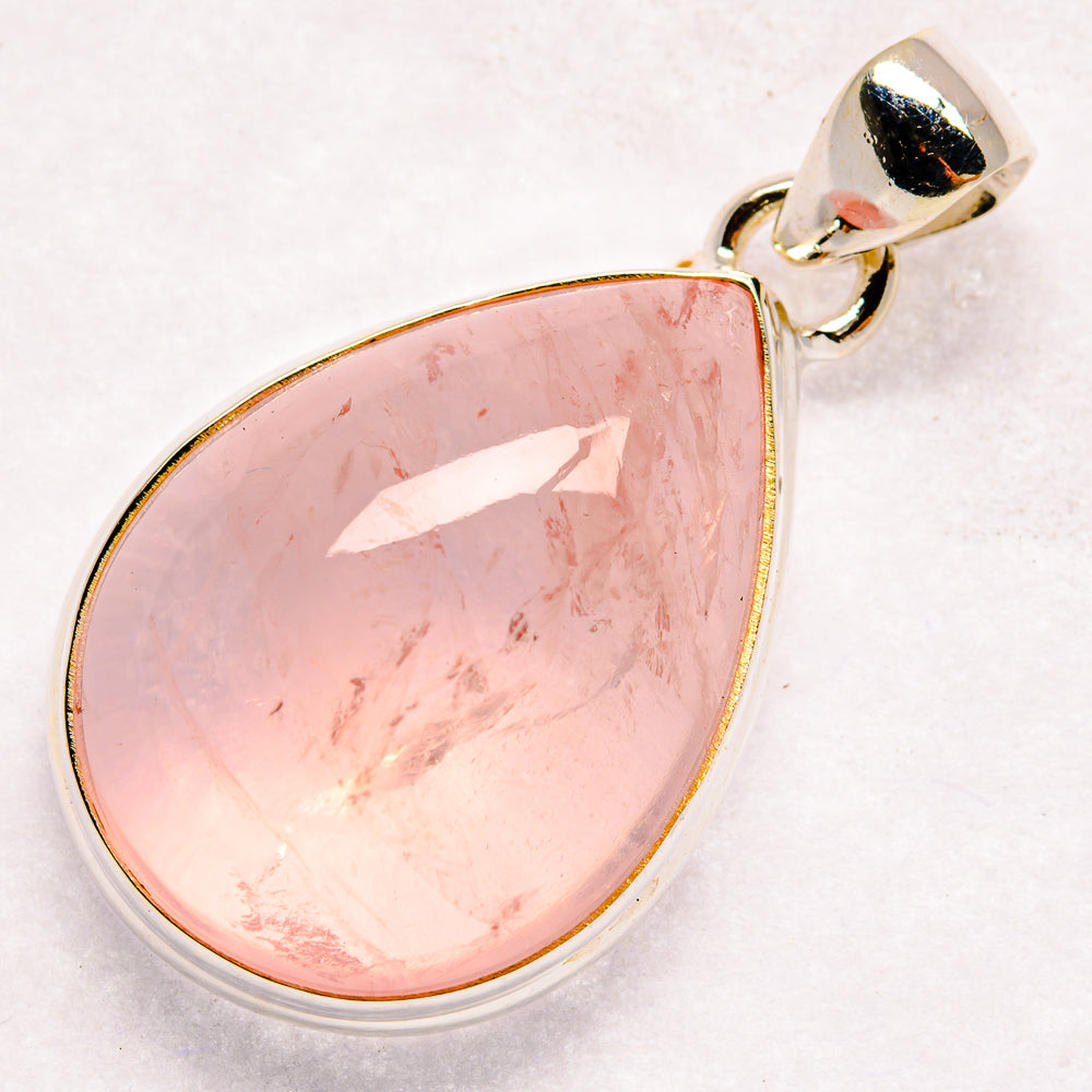 Rose Quartz Pendants handcrafted by Anasilvercos - PD21074 - Photo 2