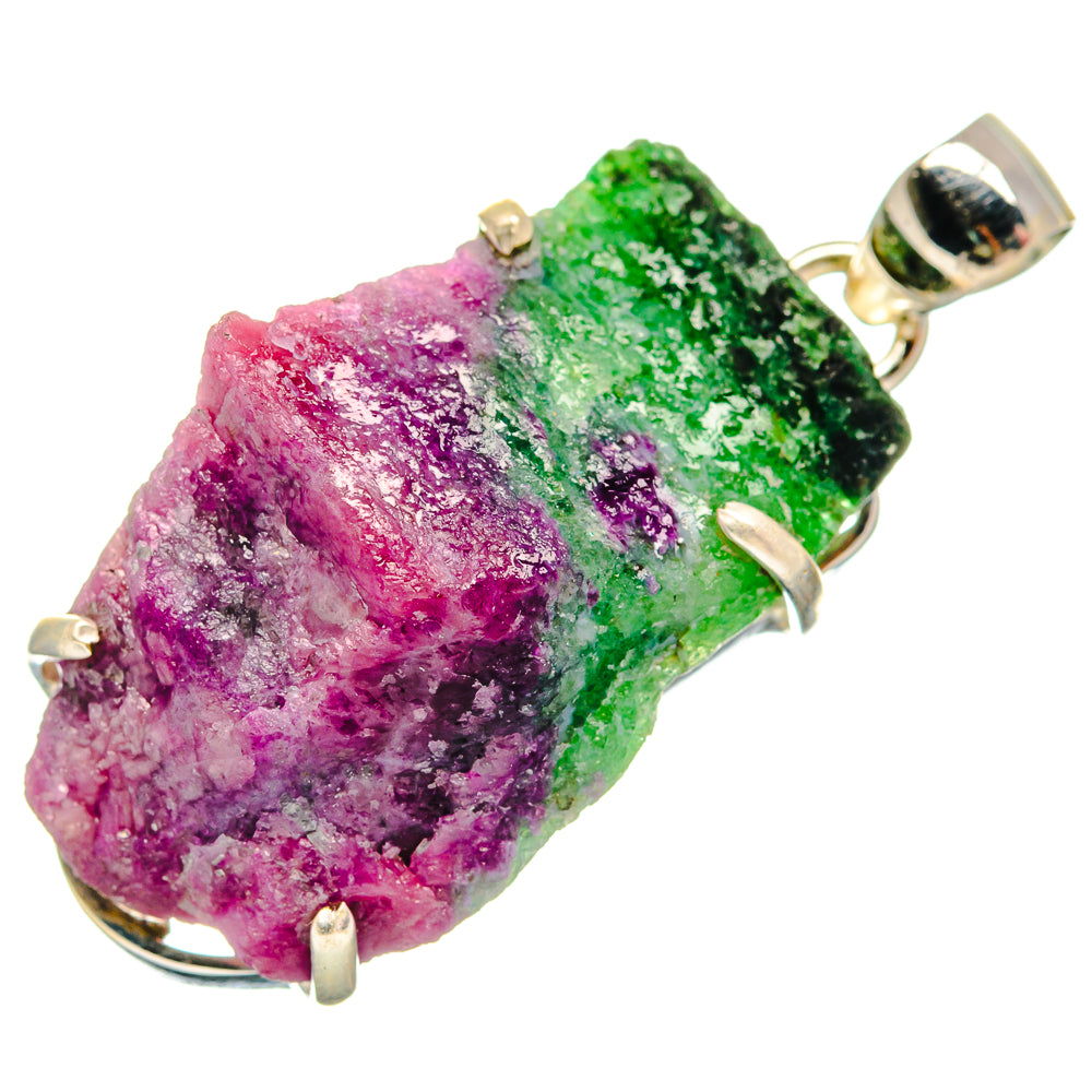 Ruby Zoisite Pendants handcrafted by Anasilvercos - PD21113