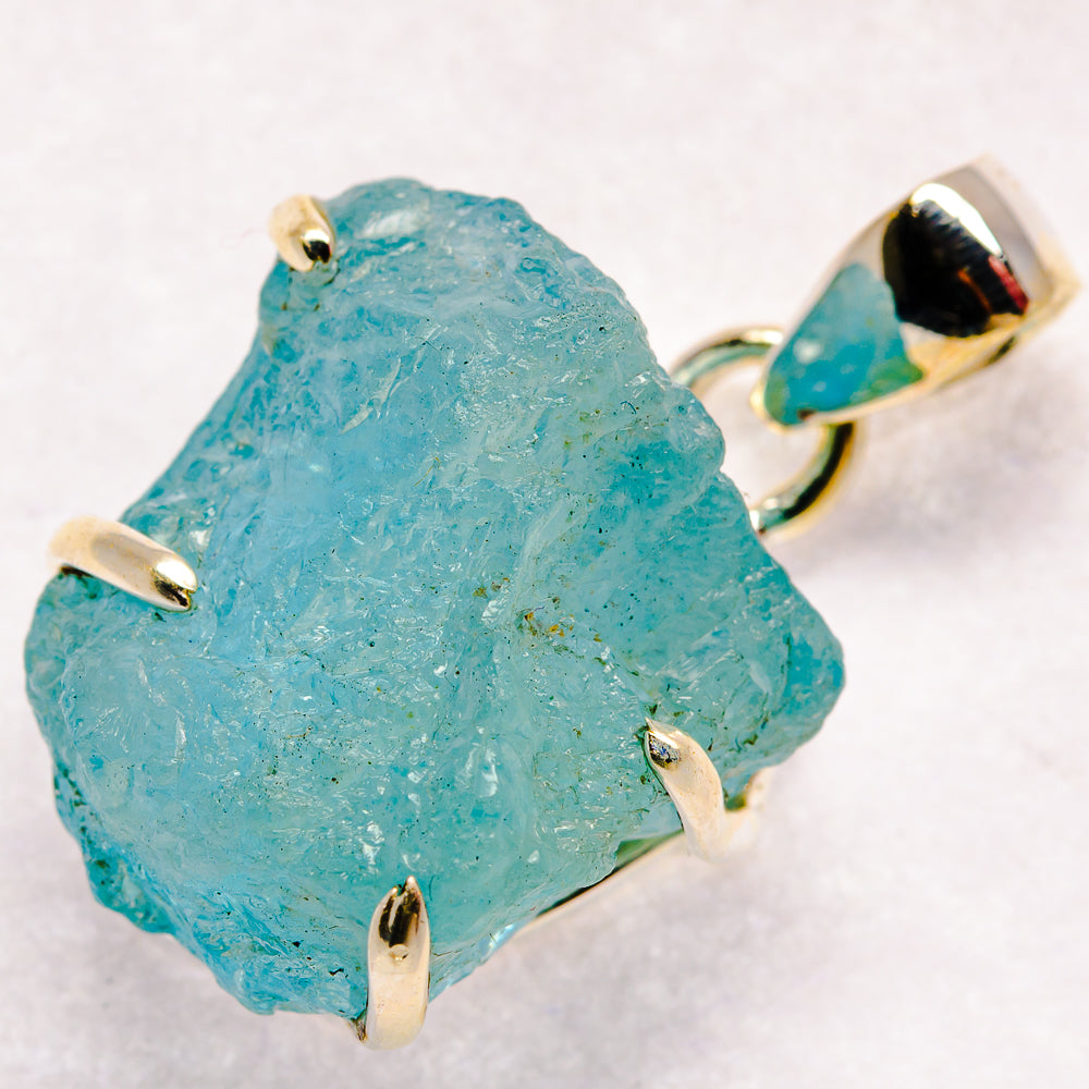 Aquamarine Pendants handcrafted by Anasilvercos - PD21121