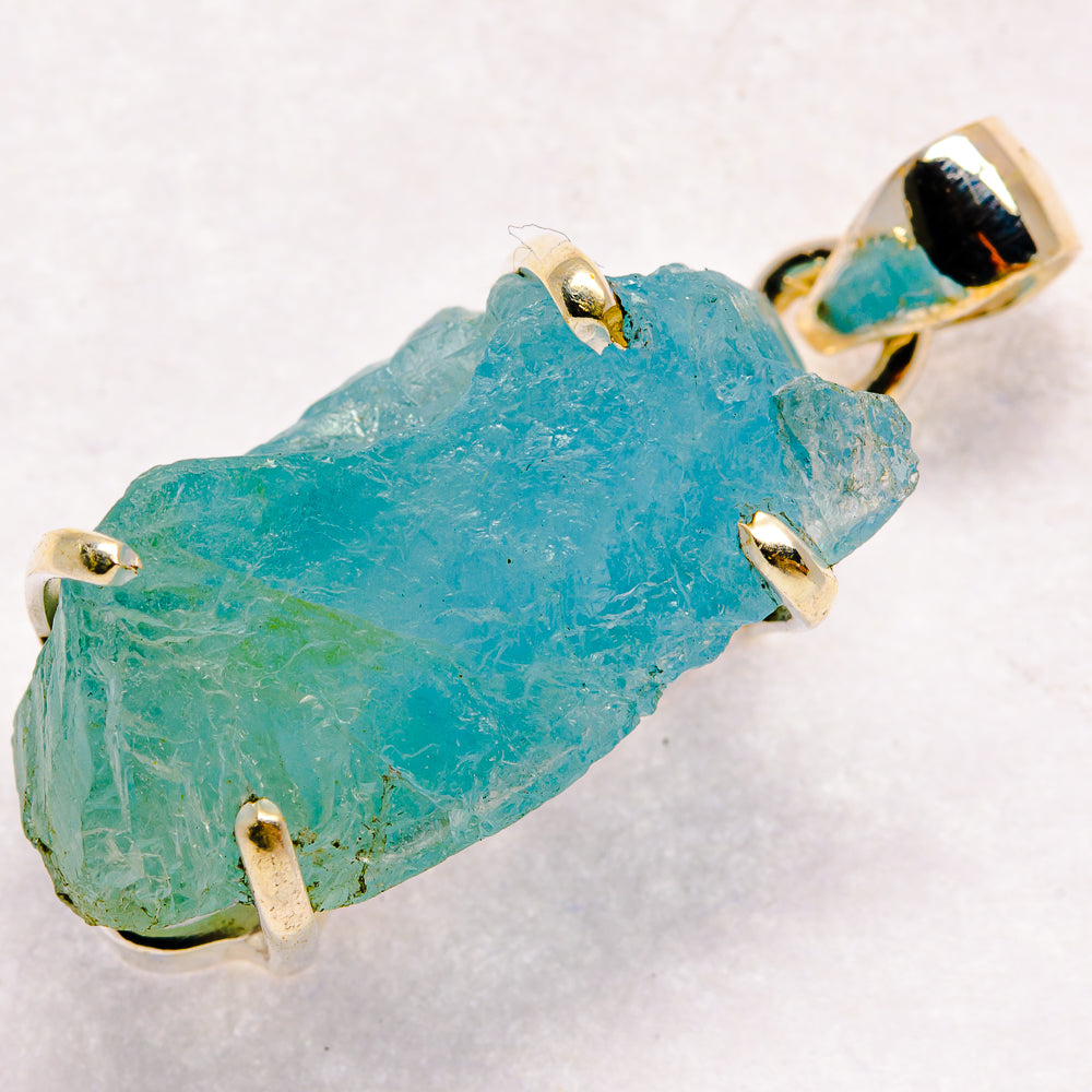 Aquamarine Pendants handcrafted by Anasilvercos - PD21122