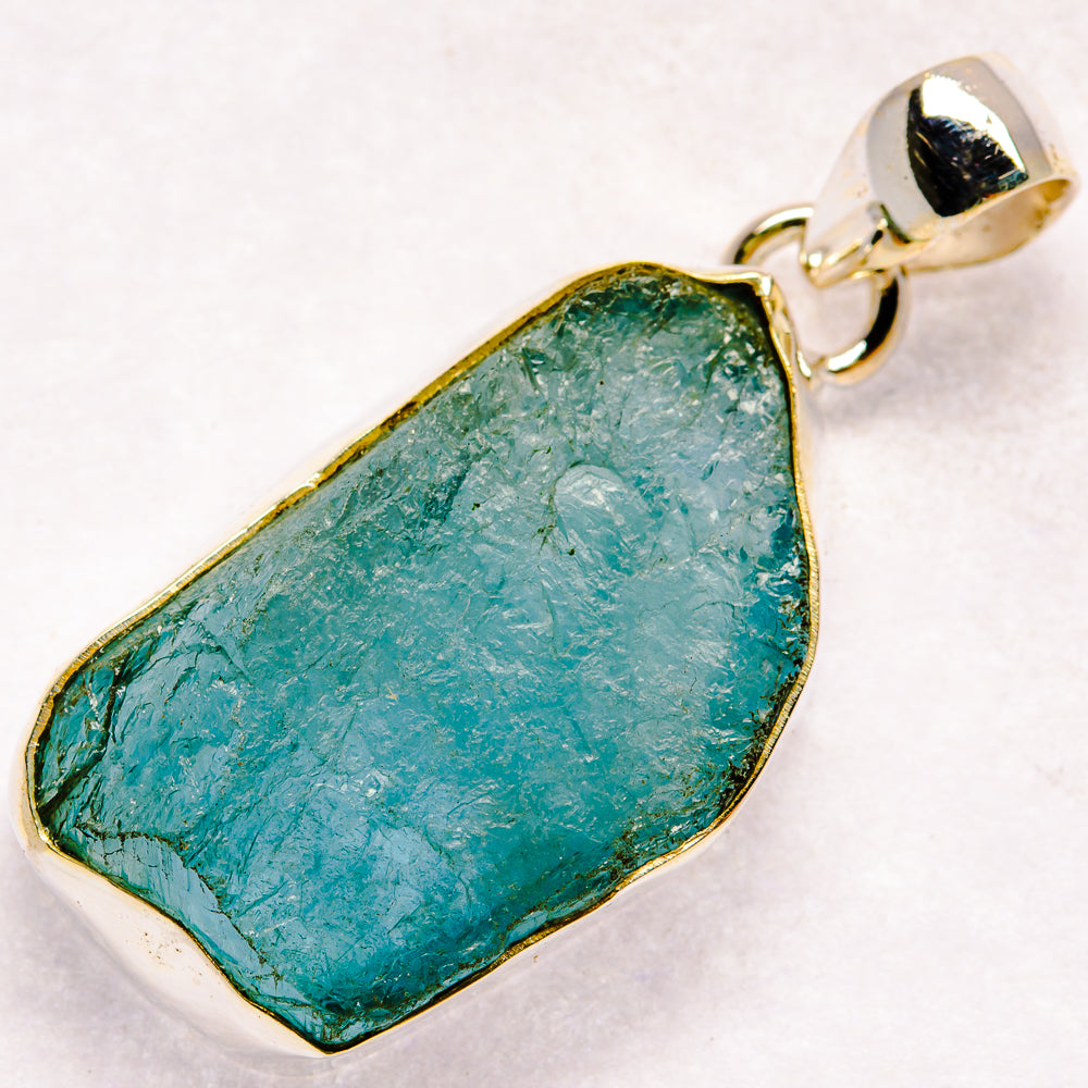 Aquamarine Pendants handcrafted by Anasilvercos - PD21125