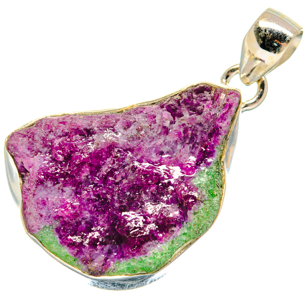 Ruby Zoisite Pendants handcrafted by Anasilvercos - PD21129