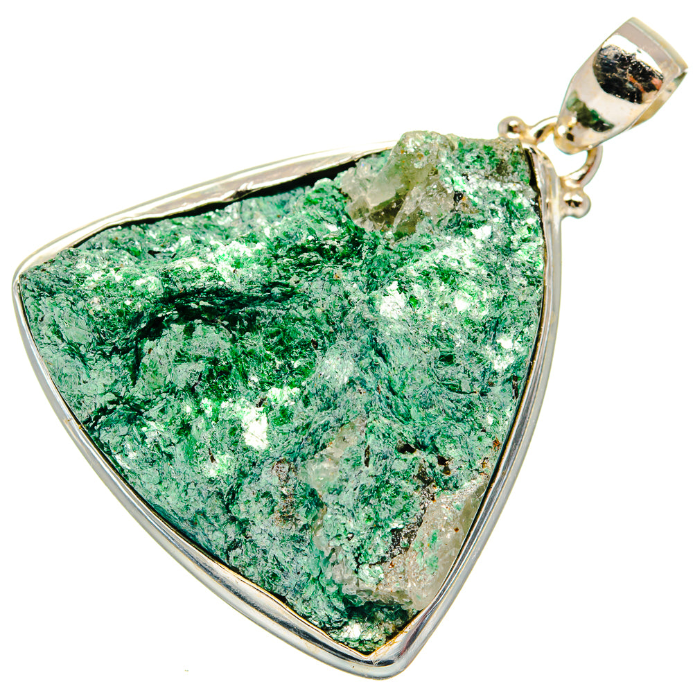 Green Fuchsite Pendants handcrafted by Anasilvercos - PD21130