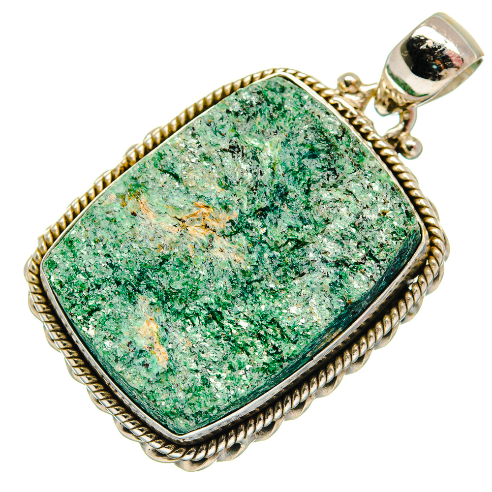 Green Fuchsite Pendants handcrafted by Anasilvercos - PD21131 - Photo 2