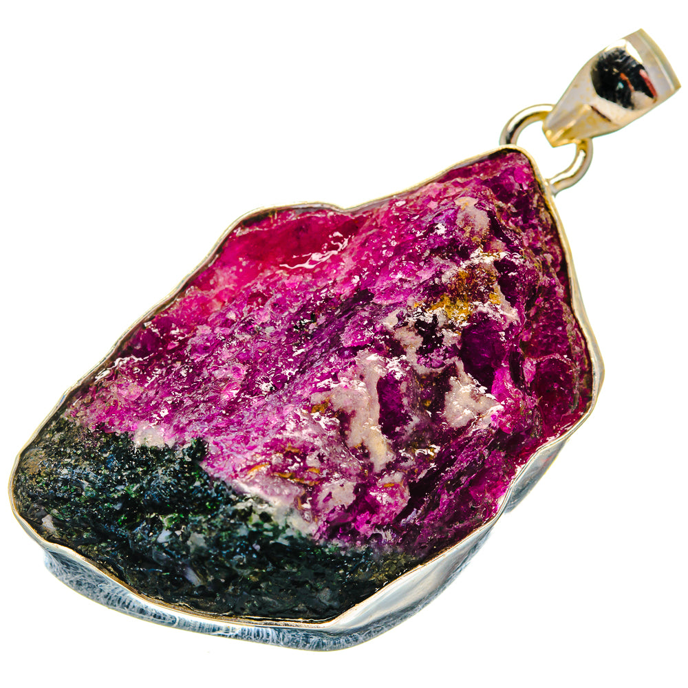 Ruby Zoisite Pendants handcrafted by Anasilvercos - PD21132
