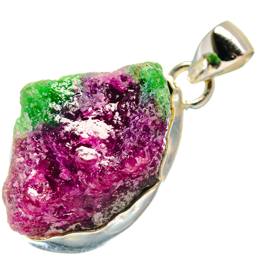 Ruby Zoisite Pendants handcrafted by Anasilvercos - PD21134