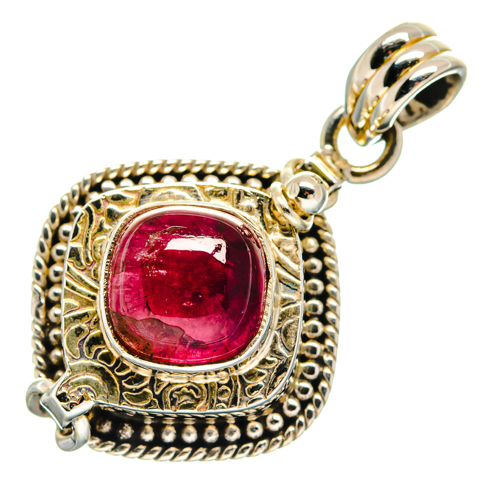 Pink Tourmaline Pendants handcrafted by Anasilvercos - PD21150