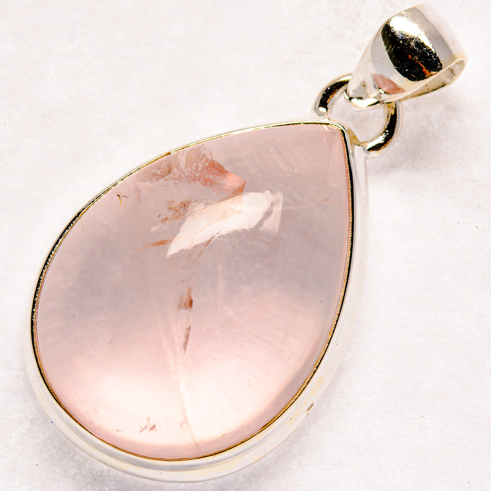 Rose Quartz Pendants handcrafted by Anasilvercos - PD21165 - Photo 2