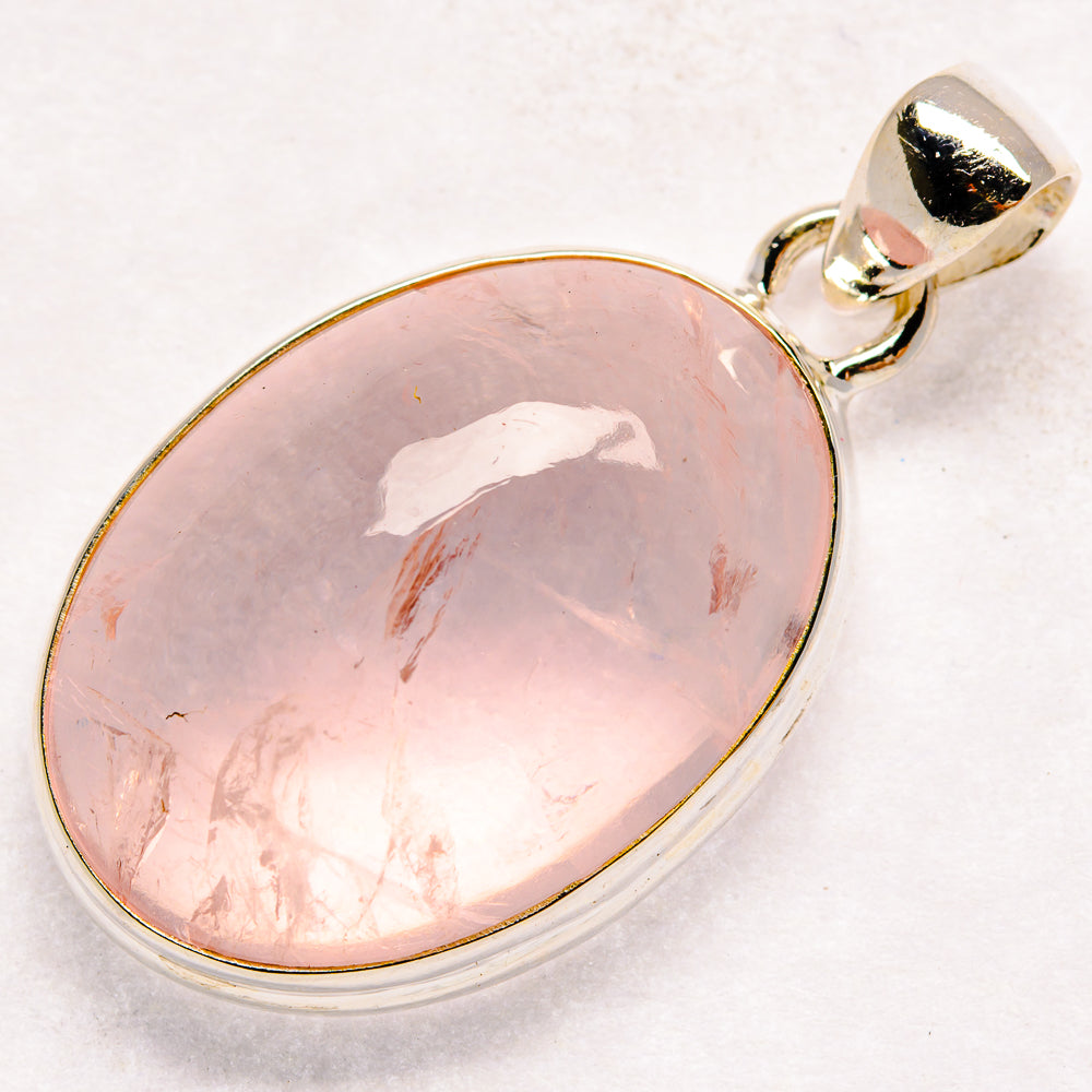 Rose Quartz Pendants handcrafted by Anasilvercos - PD21170 - Photo 2