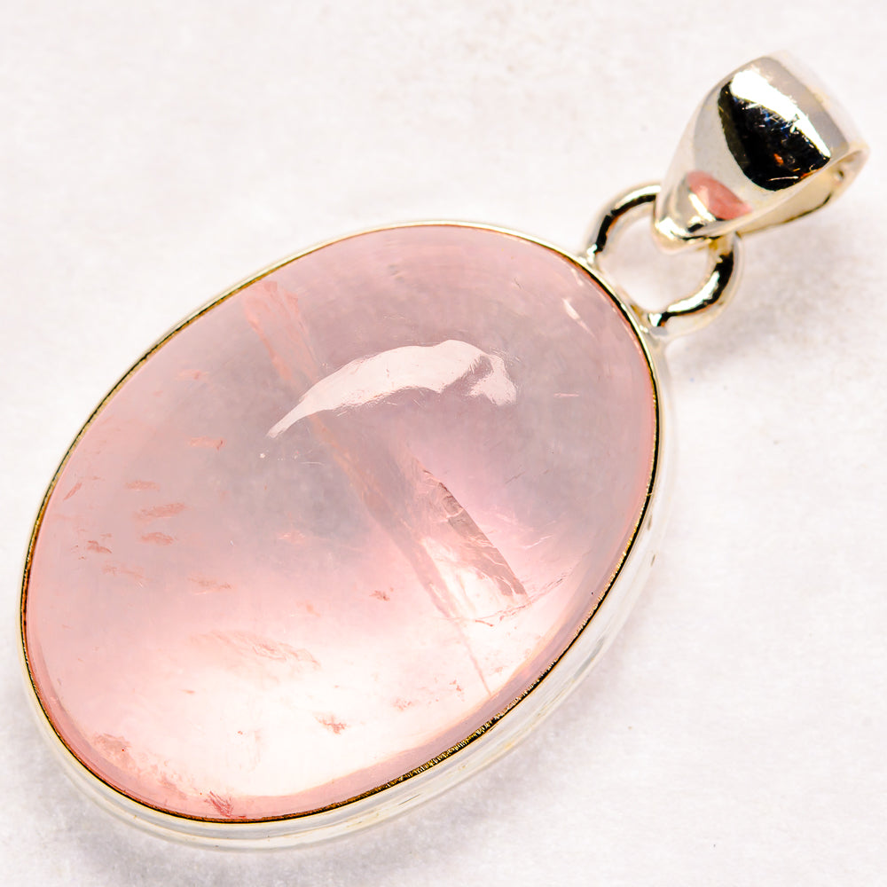 Rose Quartz Pendants handcrafted by Anasilvercos - PD21171 - Photo 2