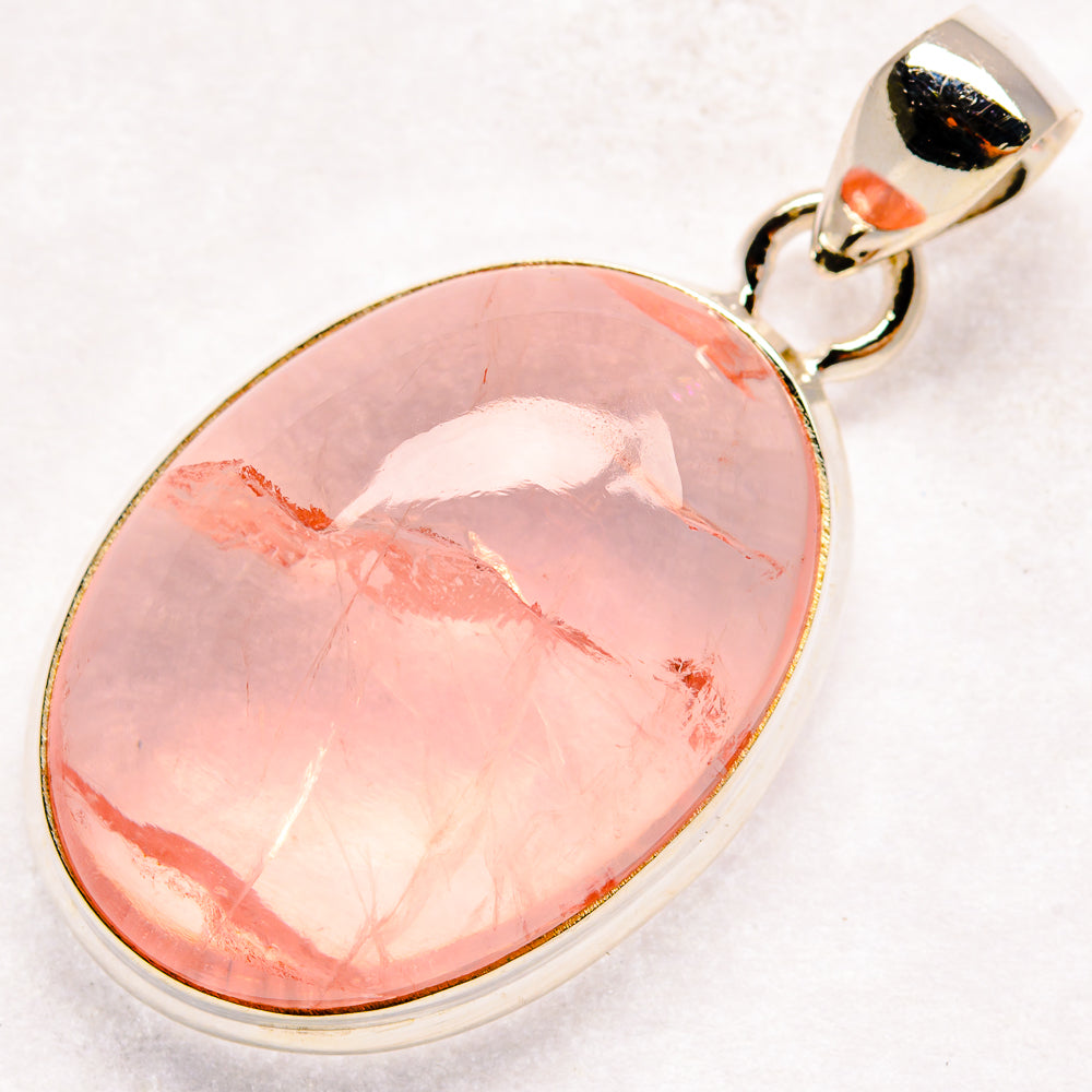 Rose Quartz Pendants handcrafted by Anasilvercos - PD21172 - Photo 2