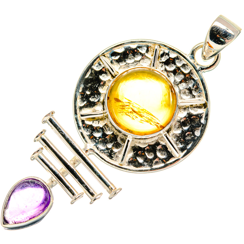 Citrine Pendants handcrafted by Anasilvercos - PD21200