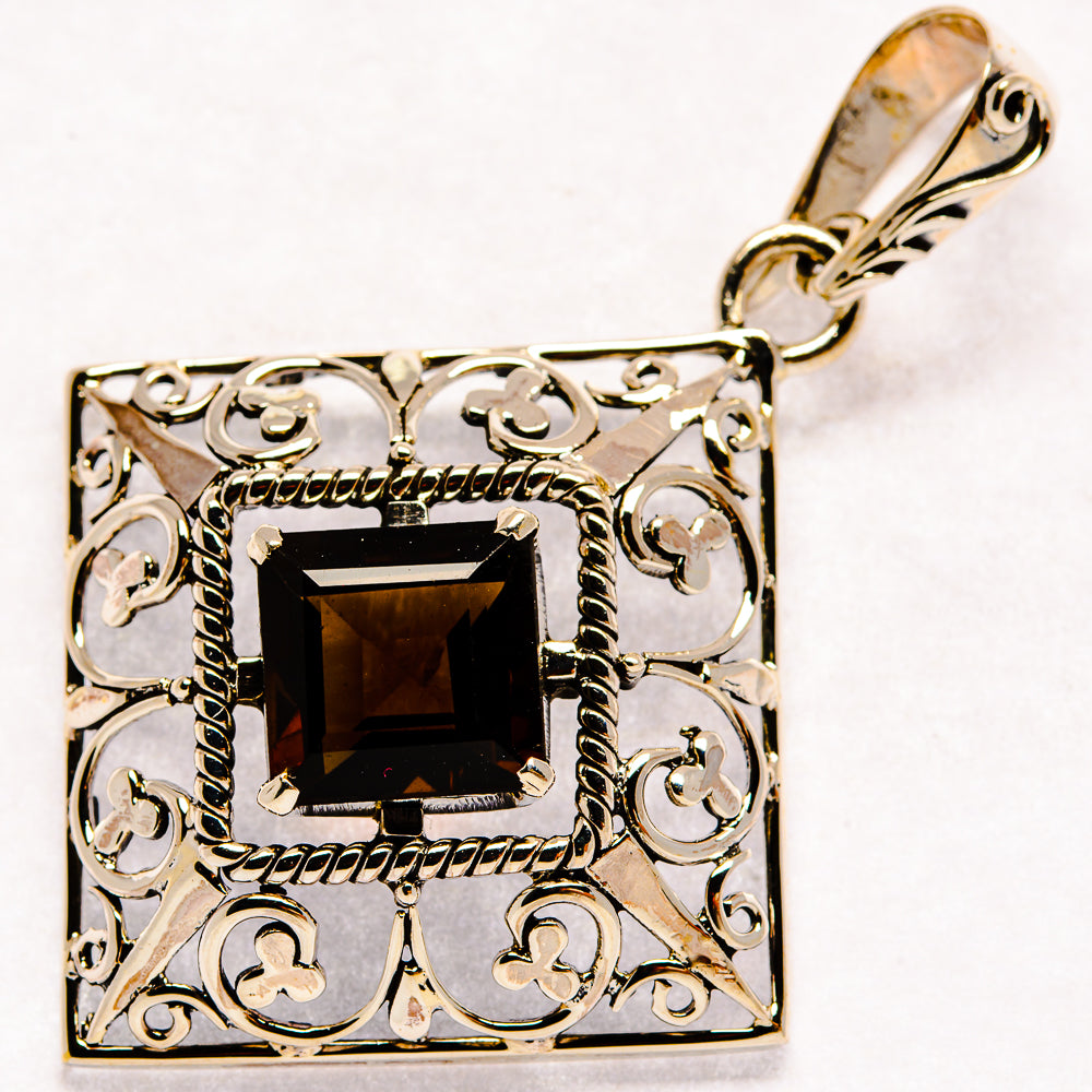 Smoky Quartz Pendants handcrafted by Anasilvercos - PD21205