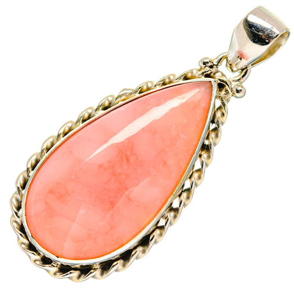 Pink Opal Pendants handcrafted by Anasilvercos - PD21221