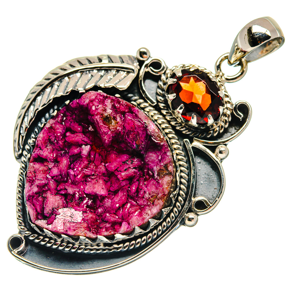 Cobalto Calcite Druzy Pendants handcrafted by Anasilvercos - PD21236