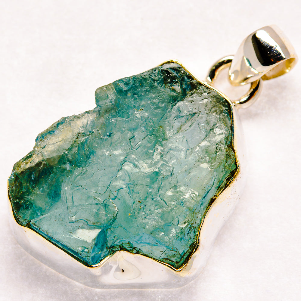 Aquamarine Pendants handcrafted by Anasilvercos - PD21238