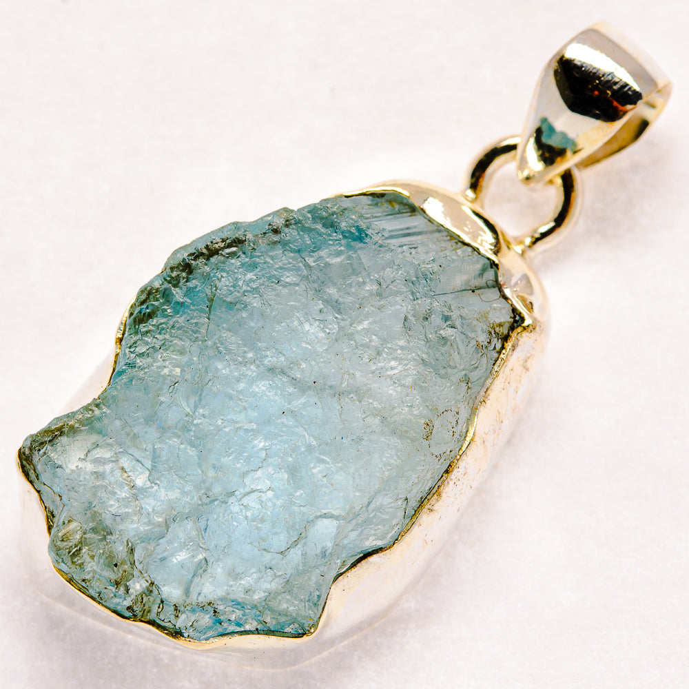 Aquamarine Pendants handcrafted by Anasilvercos - PD21239