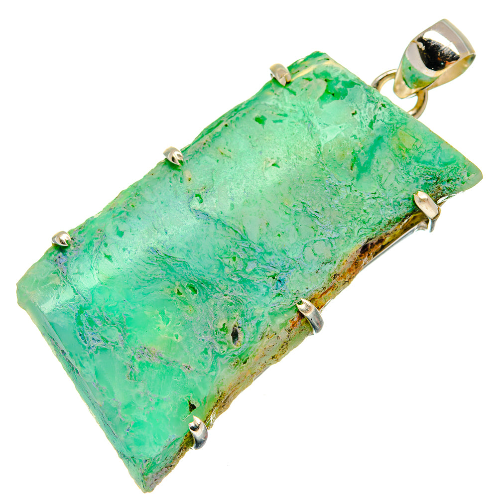 Chrysoprase Pendants handcrafted by Anasilvercos - PD21249