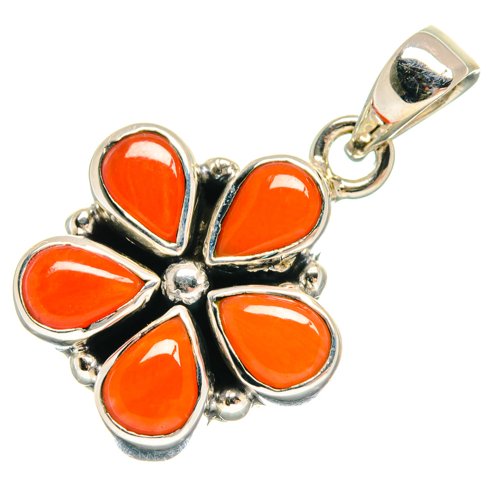 Mediterranean Red Coral Pendants handcrafted by Anasilvercos - PD21263