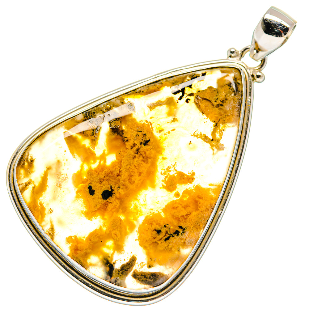 Plume Agate Pendants handcrafted by Anasilvercos - PD21266