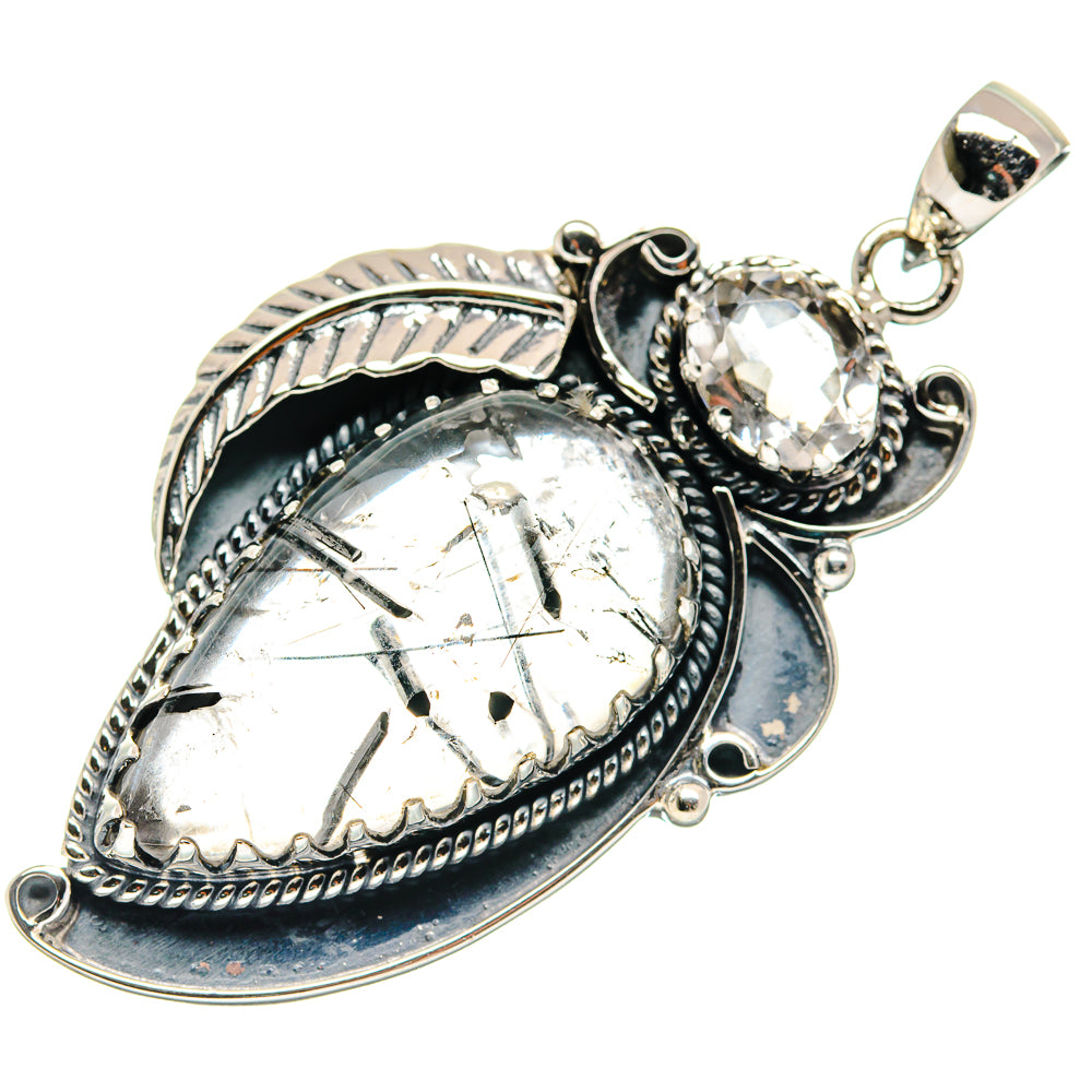 Tourmalinated Quartz Pendants handcrafted by Anasilvercos - PD21273