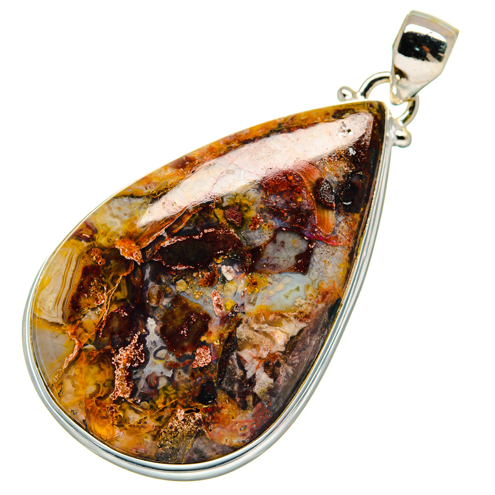 Laguna Lace Agate Pendants handcrafted by Anasilvercos - PD21277