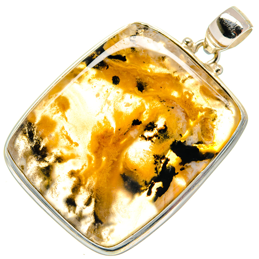 Plume Agate Pendants handcrafted by Anasilvercos - PD21278