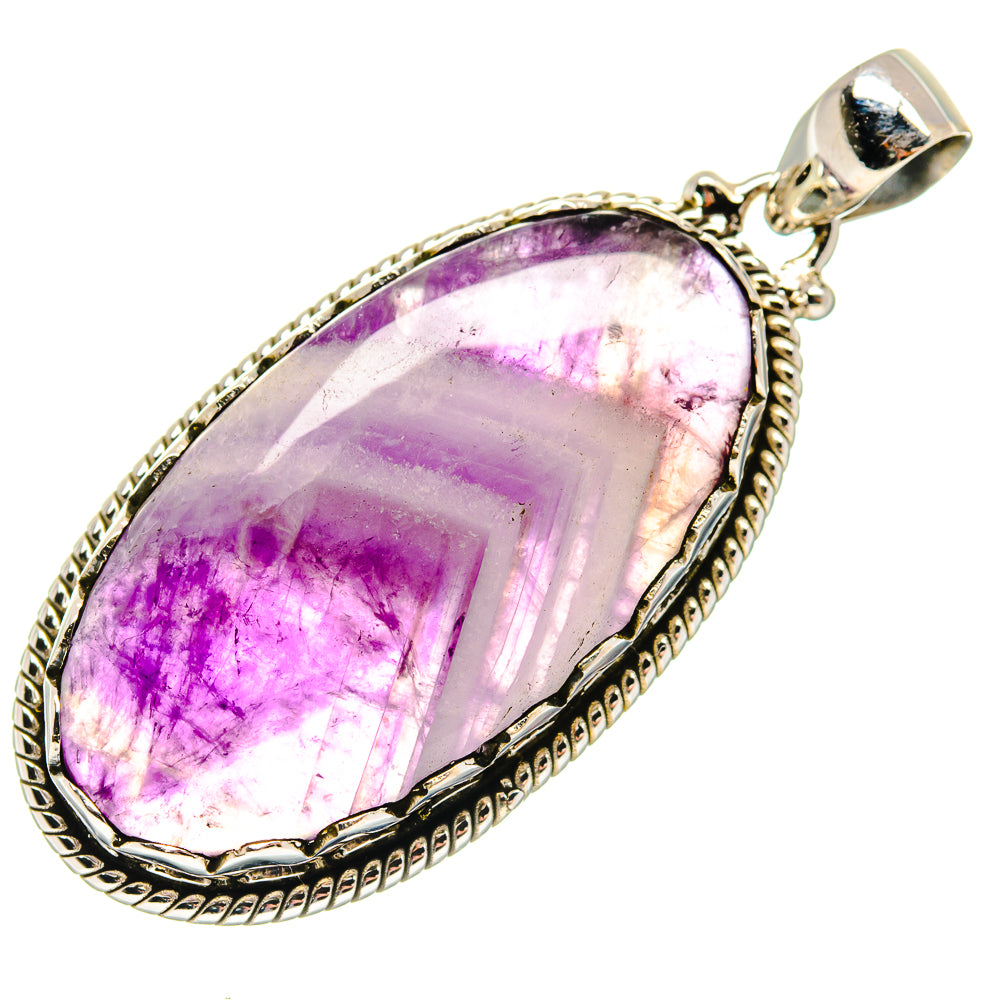 Chevron Amethyst Pendants handcrafted by Anasilvercos - PD21289