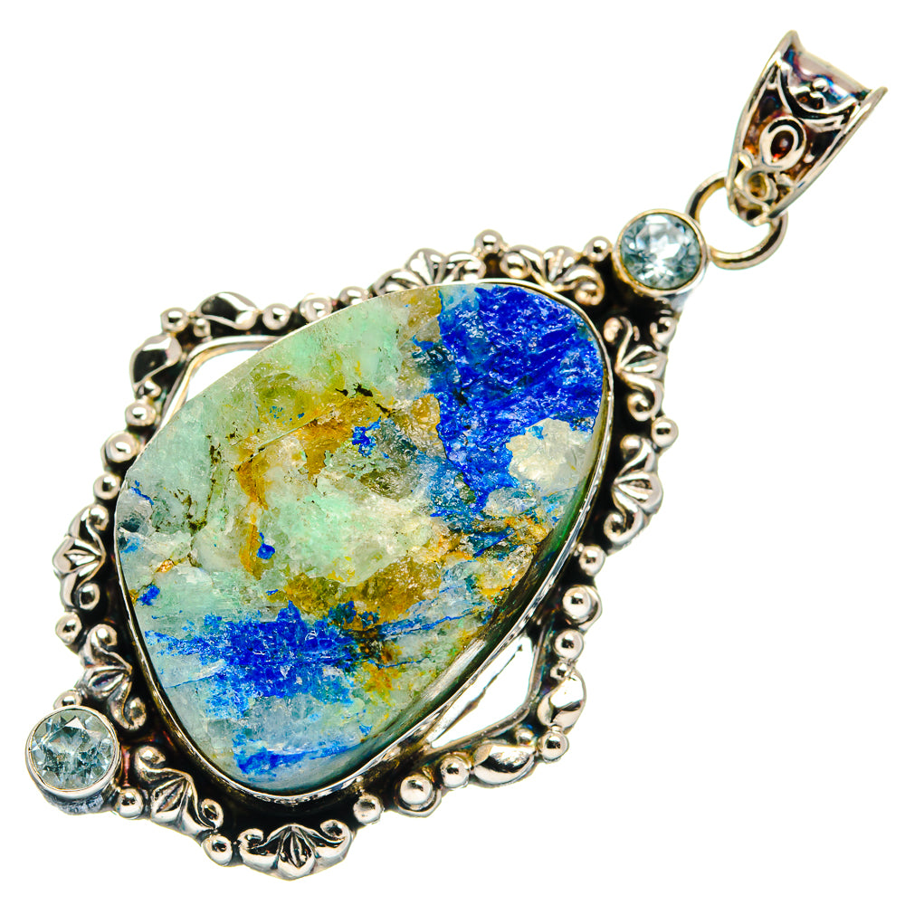 Azurite Pendants handcrafted by Anasilvercos - PD21296